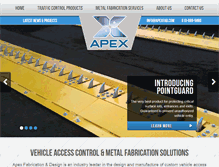 Tablet Screenshot of apexfab.com